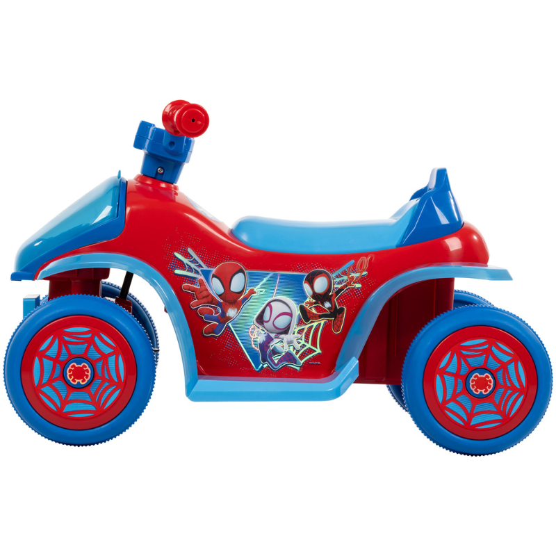 HUFFY Spiderman 6V Battery-Powered Ride-On Quad 1.5-3 yrs Red