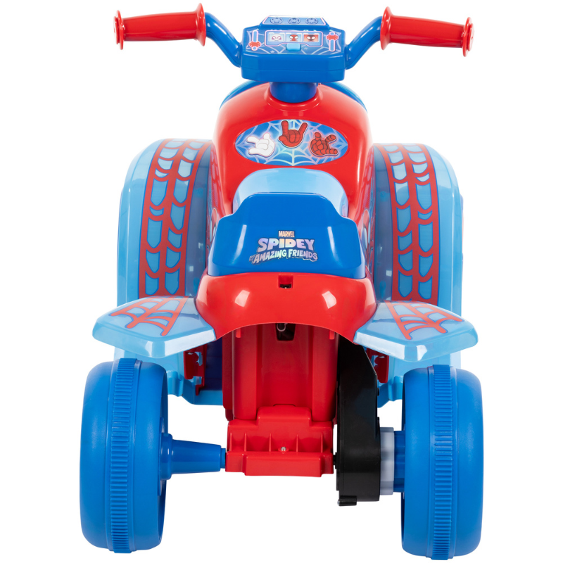 HUFFY Spiderman 6V Battery-Powered Ride-On Quad 1.5-3 yrs Red