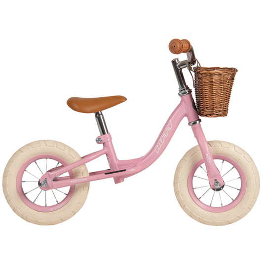 HUFFY Vintage 10-inch Balance Bike for Kids 2-4 years Dusted Pink
