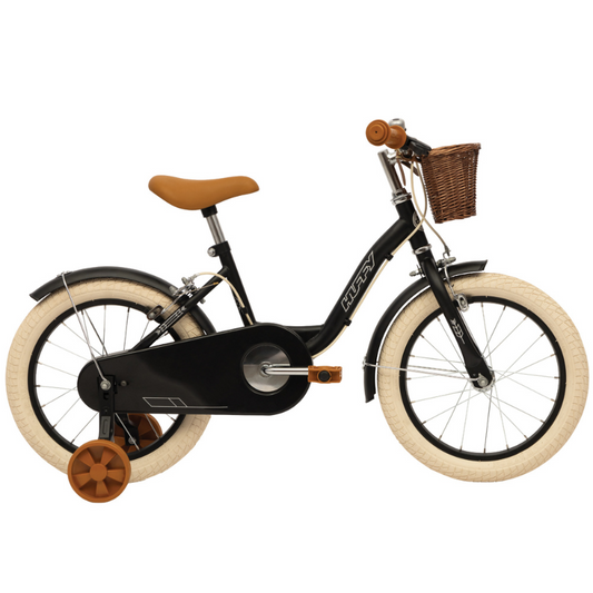 HUFFY Vintage 16-inch Bike for Kids 4-6 years Matte Black
