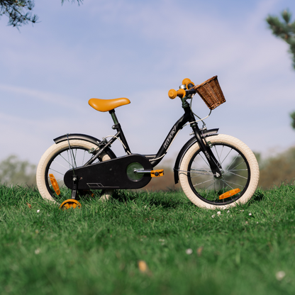 HUFFY Vintage 16-inch Bike for Kids 4-6 years Matte Black