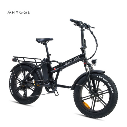 HYGEE Vester All Terrain Foldable Electric Bike Onyx Black