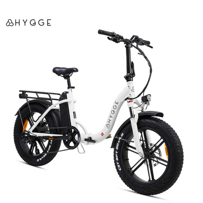 HYGEE Vester Step All Terrain Foldable Electric Bike Heron White