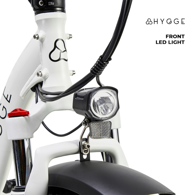 HYGEE Vester Step All Terrain Foldable Electric Bike Heron White