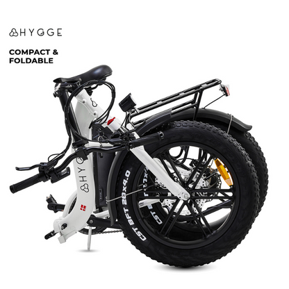 HYGEE Vester Step All Terrain Foldable Electric Bike Heron White