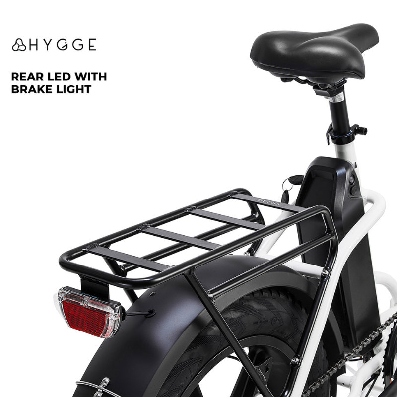 HYGEE Vester Step All Terrain Foldable Electric Bike Heron White