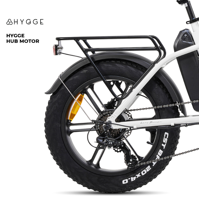 HYGEE Vester Step All Terrain Foldable Electric Bike Heron White