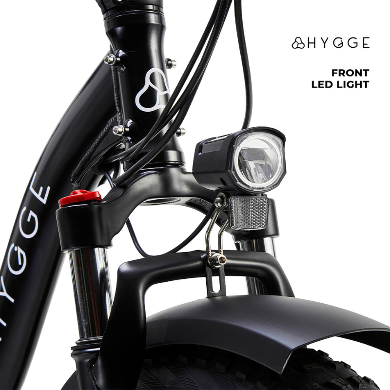 HYGEE Vester Step All Terrain Foldable Electric Bike Onyx Black