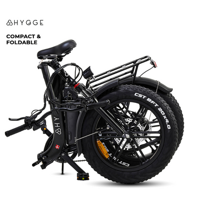 HYGEE Vester Step All Terrain Foldable Electric Bike Onyx Black