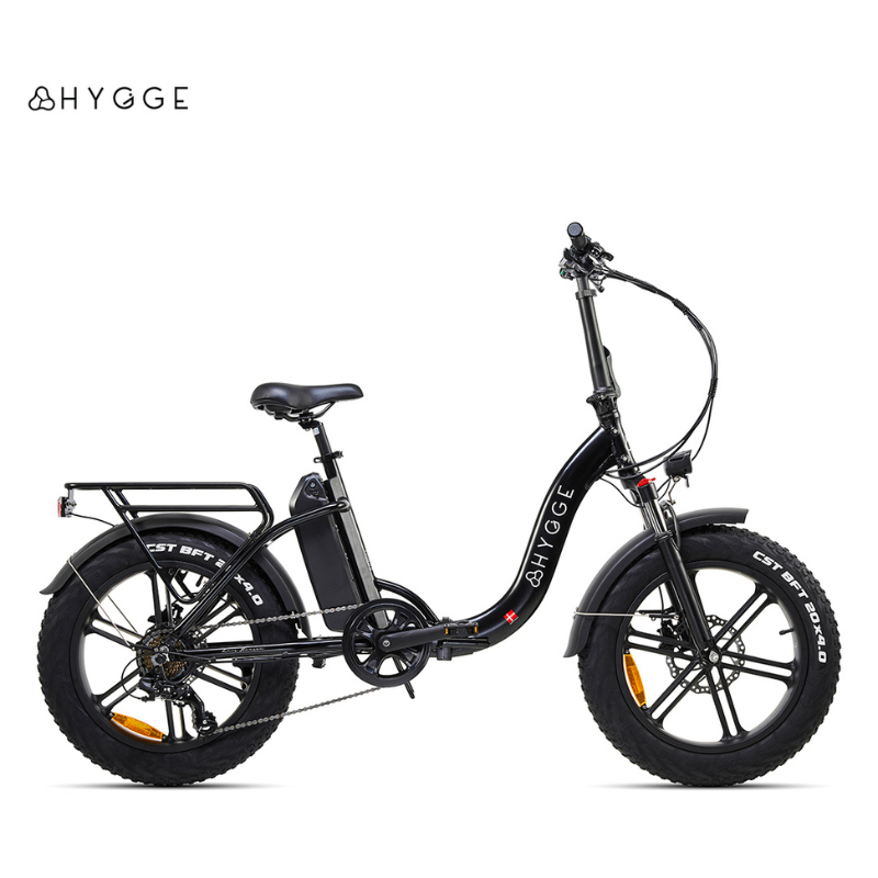 HYGEE Vester Step All Terrain Foldable Electric Bike Onyx Black