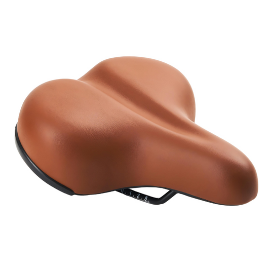 HYGEE Bike Wide Comfort Saddle Brown