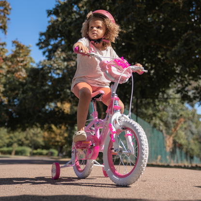 HUFFY Disney Princess Bike 14" 4-7 Yrs Pink + Stabilisers