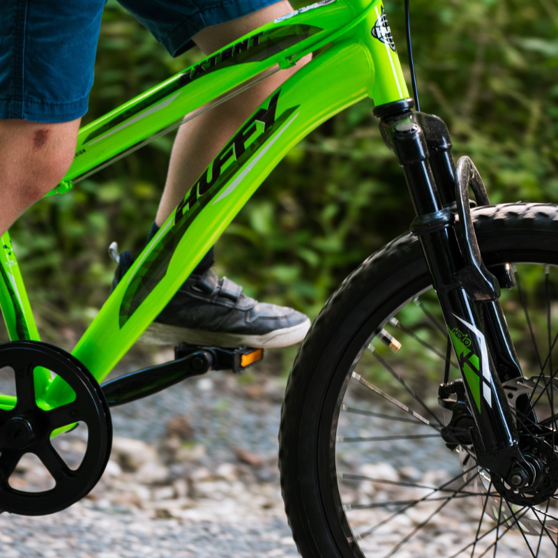 HUFFY Extent Kids Mountain Bike 20" Wheel, 6-9 Years, 6 Speed - Antifreeze Green