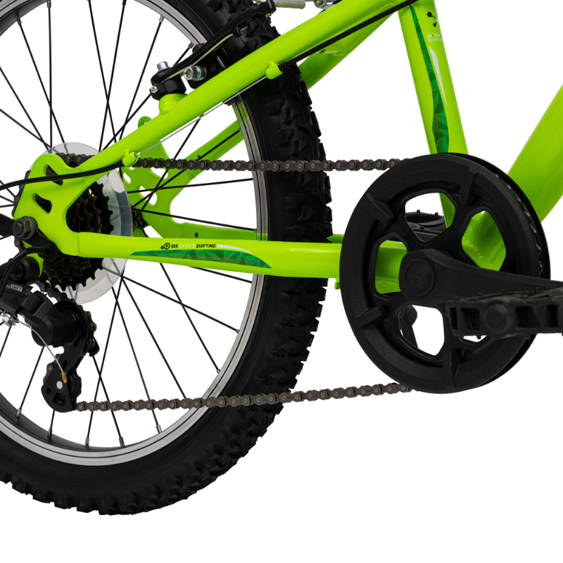 HUFFY Extent Kids Mountain Bike 20" Wheel, 6-9 Years, 6 Speed - Antifreeze Green