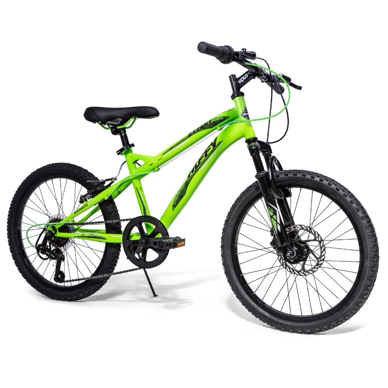 HUFFY Extent Kids Mountain Bike 20" Wheel, 6-9 Years, 6 Speed - Antifreeze Green