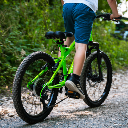 HUFFY Extent Kids Mountain Bike 20" Wheel, 6-9 Years, 6 Speed - Antifreeze Green