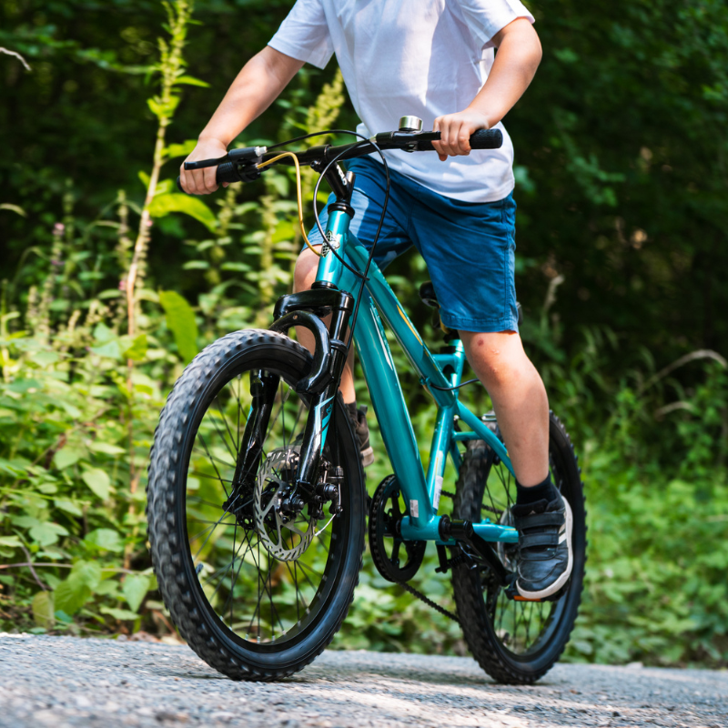 HUFFY Extent Kids Mountain Bike 20" Wheel, 6-9 Years, 6 Speed - Aqua Blue