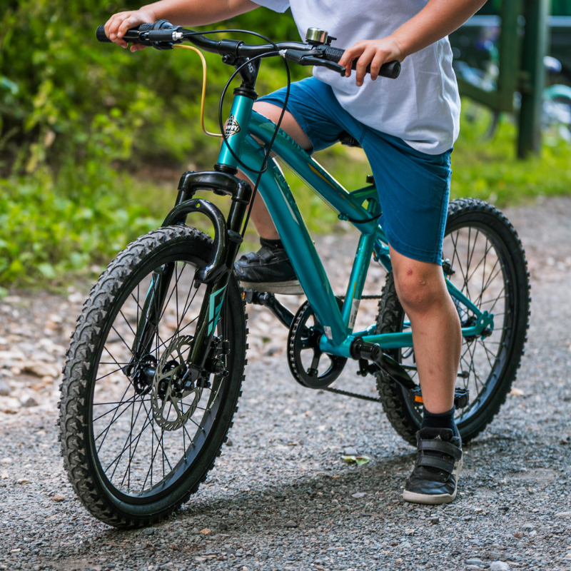 HUFFY Extent Kids Mountain Bike 20" Wheel, 6-9 Years, 6 Speed - Aqua Blue