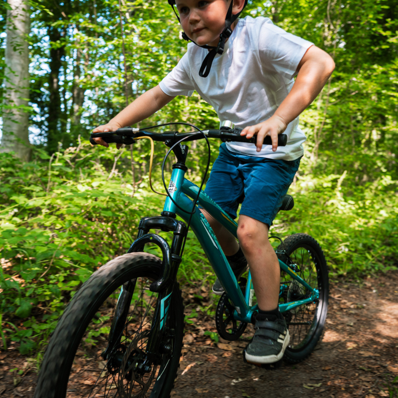 HUFFY Extent Kids Mountain Bike 20" Wheel, 6-9 Years, 6 Speed - Aqua Blue