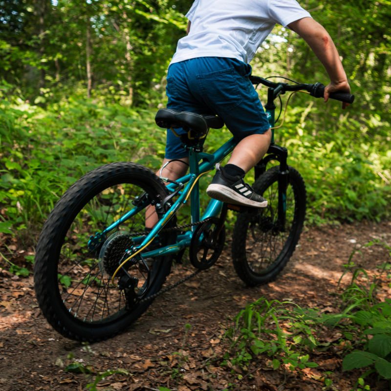 HUFFY Extent Kids Mountain Bike 20" Wheel, 6-9 Years, 6 Speed - Aqua Blue