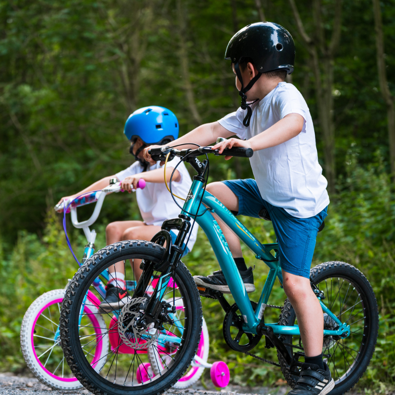 HUFFY Extent Kids Mountain Bike 20" Wheel, 6-9 Years, 6 Speed - Aqua Blue