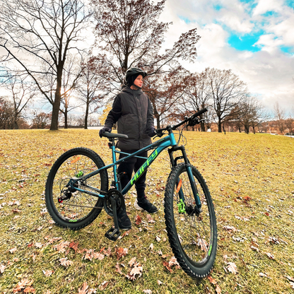 HUFFY Korros 26" Hybrid Bike - Hardtail - Blue/Green - 9-12yrs +