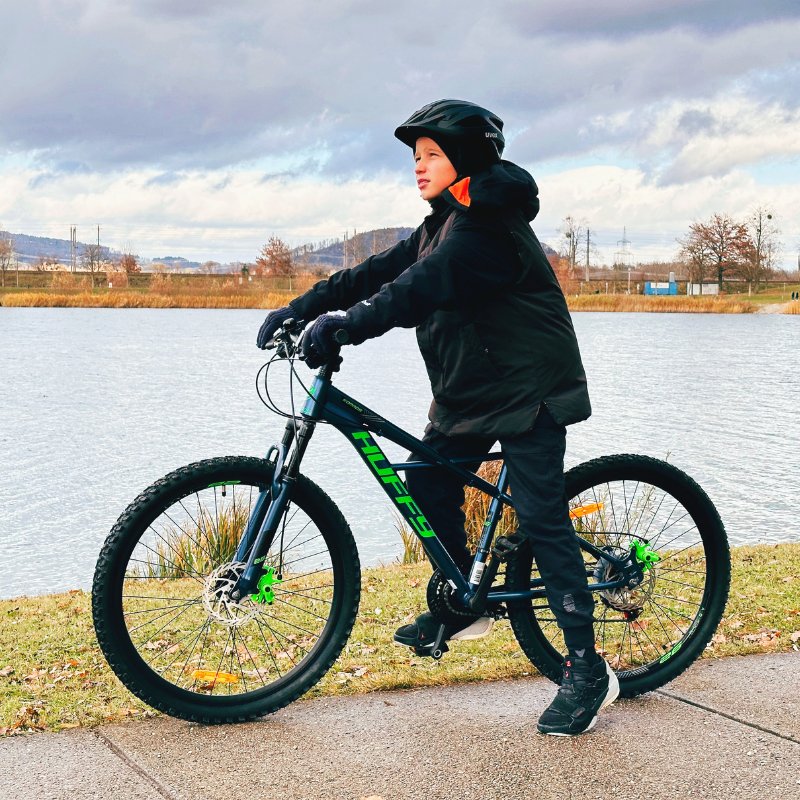 HUFFY Korros 26" Hybrid Bike - Hardtail - Blue/Green - 9-12yrs +