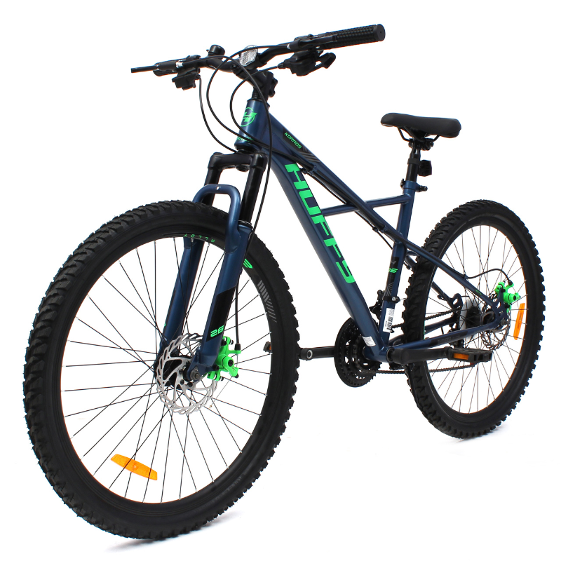 HUFFY Korros 26" Hybrid Bike - Hardtail - Blue/Green - 9-12yrs +