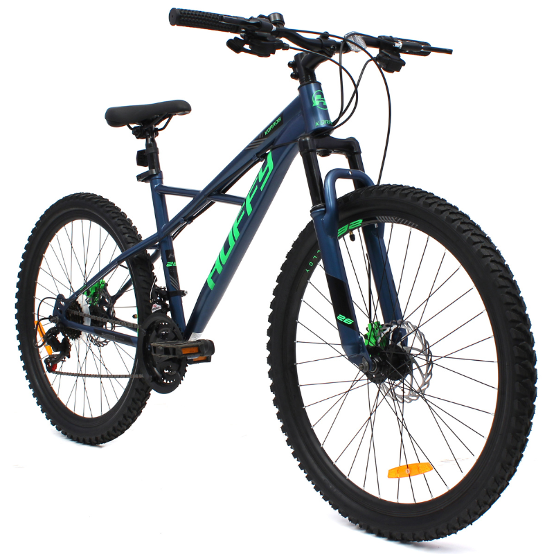 HUFFY Korros 26" Hybrid Bike - Hardtail - Blue/Green - 9-12yrs +