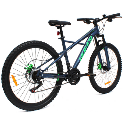 HUFFY Korros 26" Hybrid Bike - Hardtail - Blue/Green - 9-12yrs +