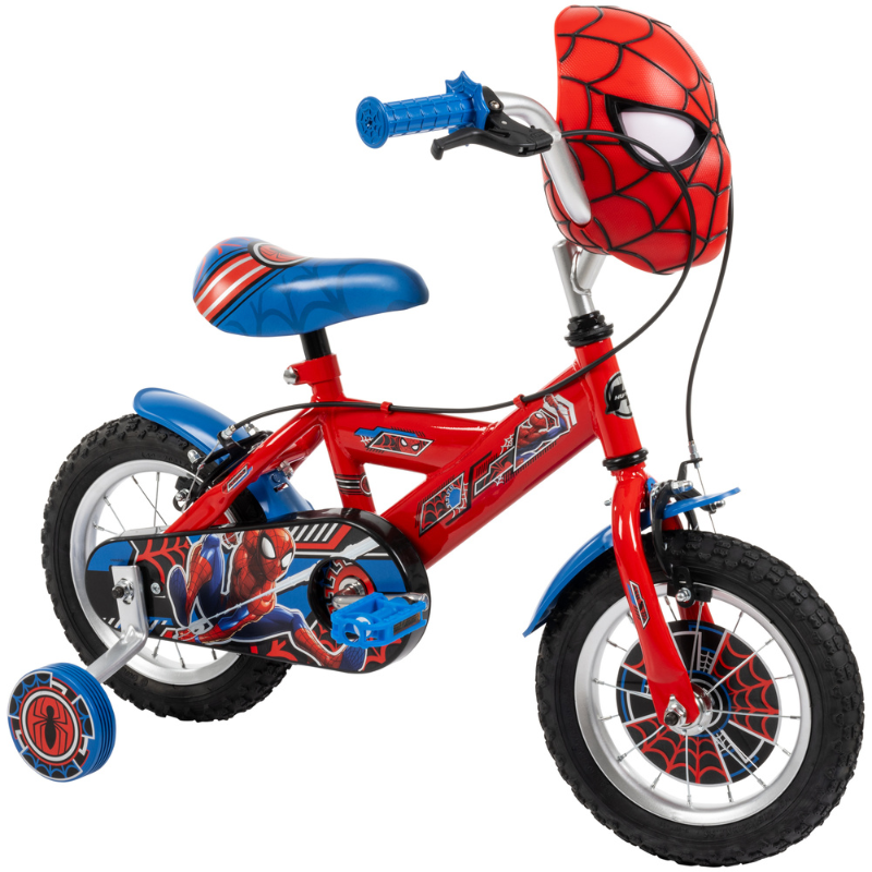 HUFFY Marvel Spiderman 12" Bike 3-5 Yrs + Stabilisers