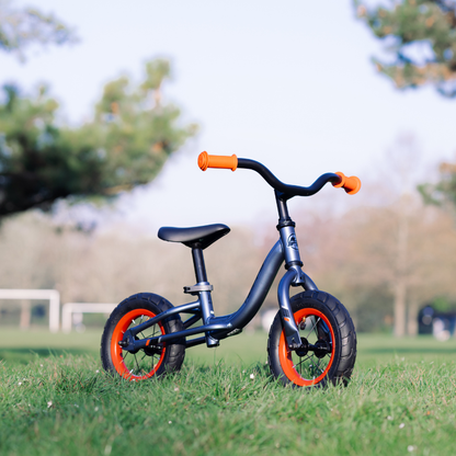 Huffy Pro Thunder 10" Grey Balance Bike | Ages 3–5, Safe & Adjustable