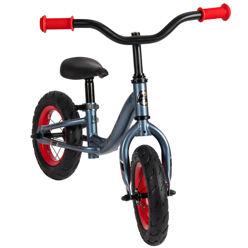 Huffy Pro Thunder 10" Grey Balance Bike | Ages 3–5, Safe & Adjustable