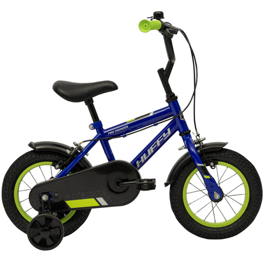 Huffy Pro Thunder 12" Blue Kids Bike 3-5 yrs | Safe, Stylish & Adjustable