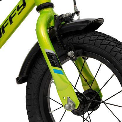 Huffy Pro Thunder 12" Green Bike 3-5 yrs | Durable Kids Starter Bike