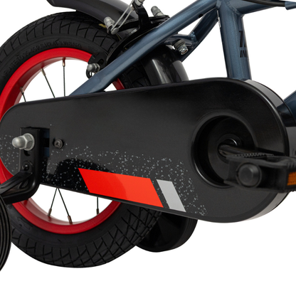 Huffy Pro Thunder 12" Grey Bike with Stabilisers 3-5 yrs| Kids Beginner Bike