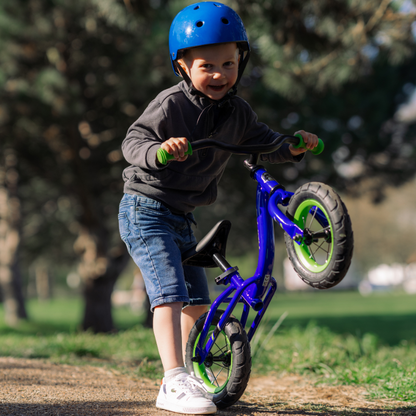 Pro Thunder 10" Blue Balance Bike for Kids | Ages 3–5, Adjustable & Safe