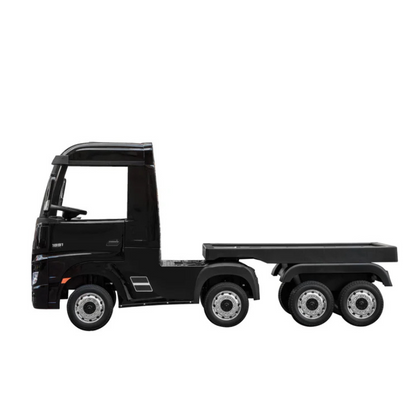 AKAC Licensed Mercedes Benz Black 24V Actro Lorry with Trailer 2-7 yrs