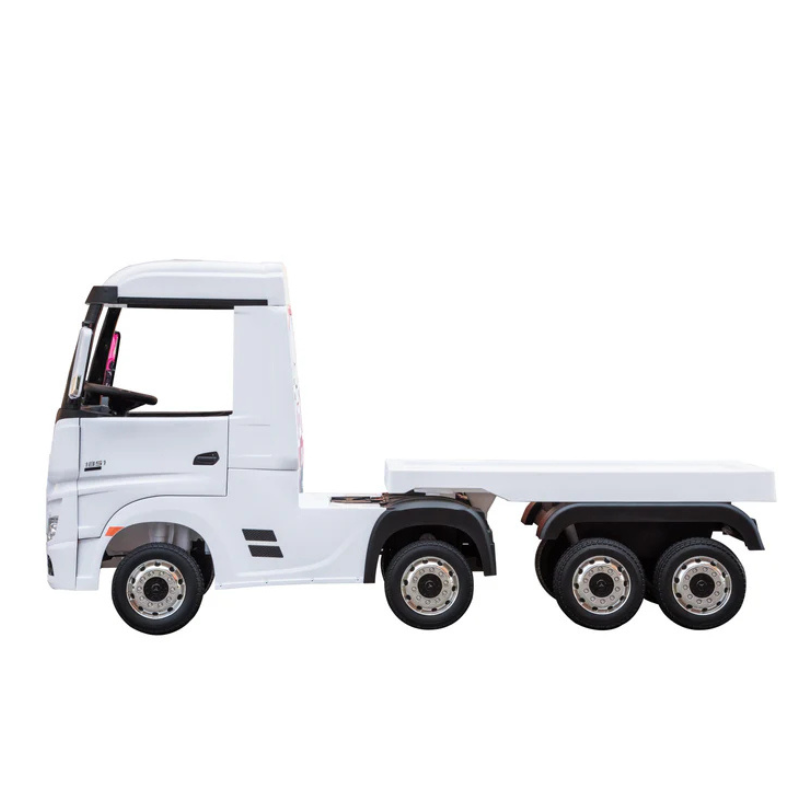 AKAC Licensed Mercedes Benz Black 24V Actro Lorry with Trailer 2-7 yrs