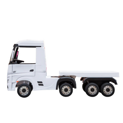 AKAC Licensed Mercedes Benz Black 24V Actro Lorry with Trailer 2-7 yrs