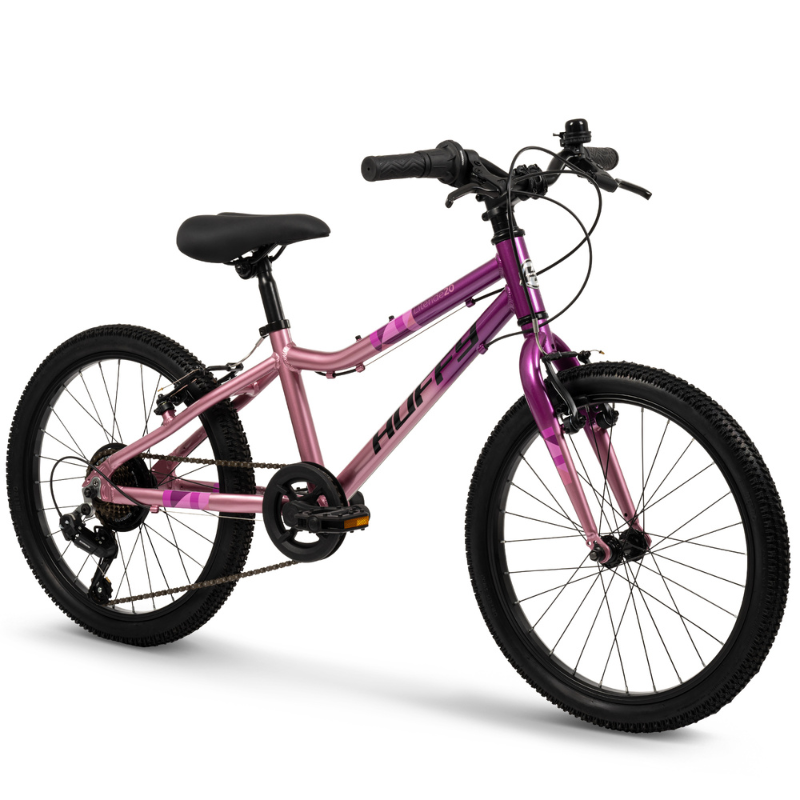 Lightweight 20-Inch Girls’ 7-Speed Bike | Neon Pink & Grey