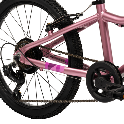 Lightweight 20-Inch Girls’ 7-Speed Bike | Neon Pink & Grey