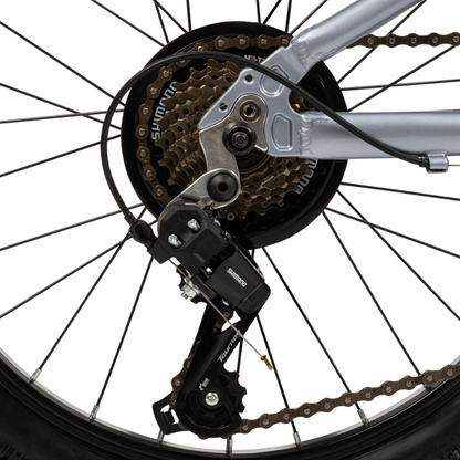 Lightweight 20-Inch Kids’ 7-Speed Bike | Titanium Sky Blue