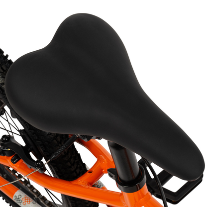 Lightweight 20-Inch Kids’ Single Speed Bike | Tangerine & Grey