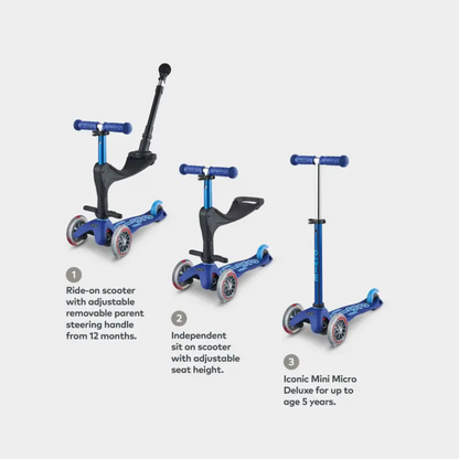 MICRO-Mini 3 in 1 Blue Scooter 12 months-5 years