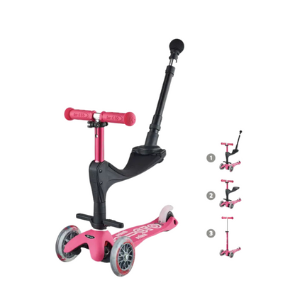 MICRO-Mini 3 in 1 Pink Scooter 12 months-5 years