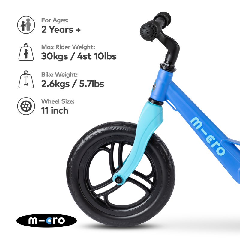 MICRO Balance Bike Lite Blue 2-5 years