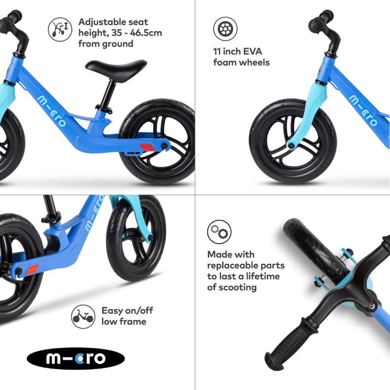 MICRO Balance Bike Lite Blue 2-5 years