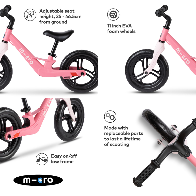 MICRO Balance Bike Lite Pink 2-5 years