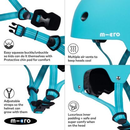 MICRO Deluxe Aqua Kids Helmet